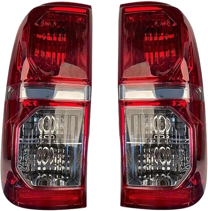 A Pair Car Rear Tail Light Brake Lamp Compatible with Toyota Hilux Vigo Pickup 2011 2012 2013 2014 2015