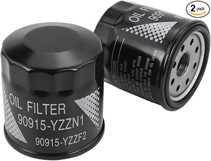 Kefly 90915-YZZF2 Engine Oil Filters 90915-YZZN1 Fits for Toyota RAV4 Camry Corolla Prius Highlander Avalon Lexus Replaces 90915-10009 90915-YZZE1 (2-Pack)