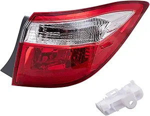 Brock Replacement Passengers Taillight Tail Lamp Quarter Panel Mounted Lens Compatible with 14-16 Corolla 81550-02750