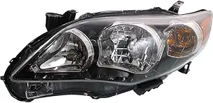 For Toyota Corolla 2011 2012 2013 Headlight Assembly S.XRS Model Black Driver Side CAPA Certified | TO2502204 | 81150-02B60