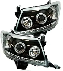 Auto Led Head Lights Fit For Toyota Hilux Vigo 2005-2011 Head Lamp Accesembly H1 H7 Led Hid Front Lights (6000K Cold White)