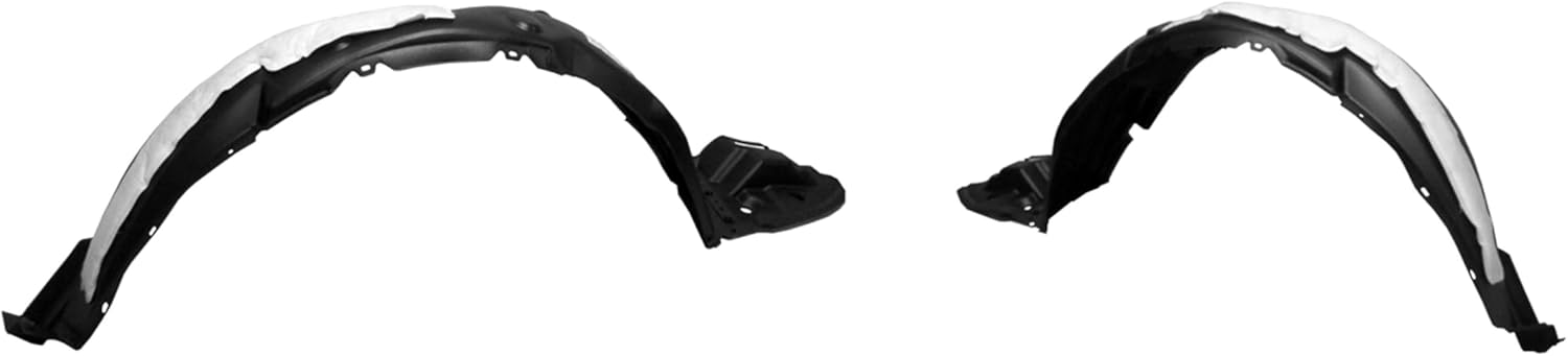 Go-Parts - Pair/Set - for Front Fender Liners (Splash Shields) Replacement for Toyota Corolla 2014-2016, Left & Right (Driver & Passenger), Plastic, Vacuum Form, Sedan 2015 53875-02460 53876-02480
