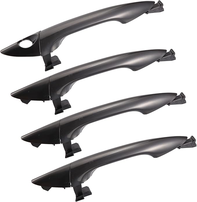 X AUTOHAUX 4pcs Exterior Outside Door Handle Front Rear Left Right for Hyundai Elantra 2011-2016 82651-3X000 83651-3X000 82661-3X000 83661-3X000