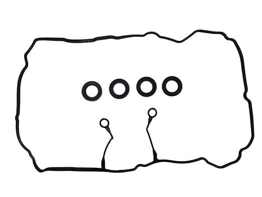 Genuine OEM 22441-2E000 & 22443-2E000(4 pcs) Combo Pack Gasket Rocker Cover & Oil Seal, Compatible with Hyundai Elantra 11-16 Kia Forte 14-16 Soul 12-13