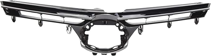 KUAFU Front Upper Hood Bumper Grille Compatible with 2017-2019 Toyota Corolla Base/CE/LE/L/XLE Sedan 4 Door Replacement for #5311102B00, 53111-02B00