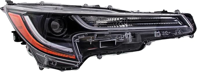 Headlight Assembly Replacement For Toyota Corolla 2020 2021 2022 L/LE Model North America Built LED Headlamp w/Bulb, Right/Passenger Side DOT/SAE Compliant, Partlinks: TO2503286 / Oem: 81110-02S30