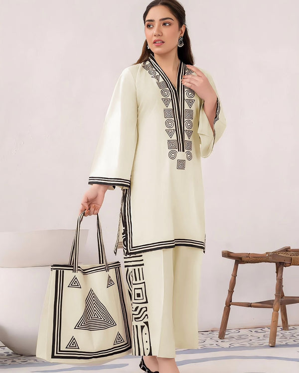 Printed Co Ord set with free tote bag