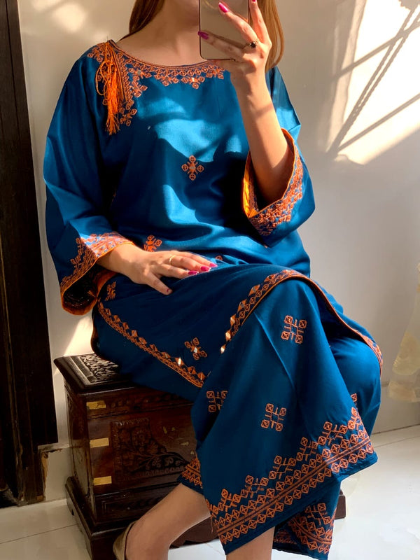 Balochi Embroidered  Traditional Outfit