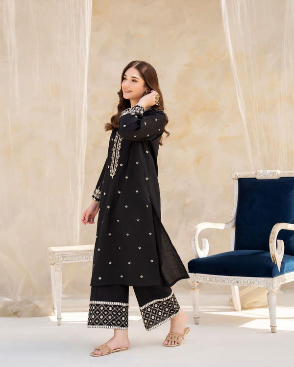 Black embroidery 2pc 