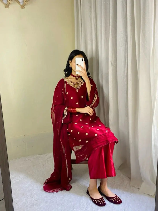 Hania amir shefon 3pc