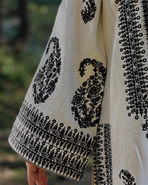 White bloom embroidery 2pc |Tyba Clothing 