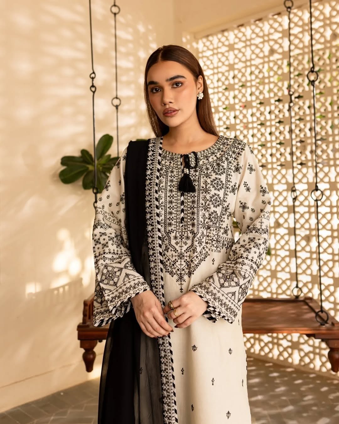 Arfa embroidery stiched 3pc 