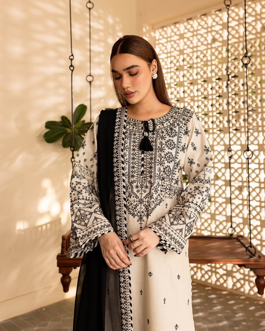 Arfa embroidery stiched 3pc 