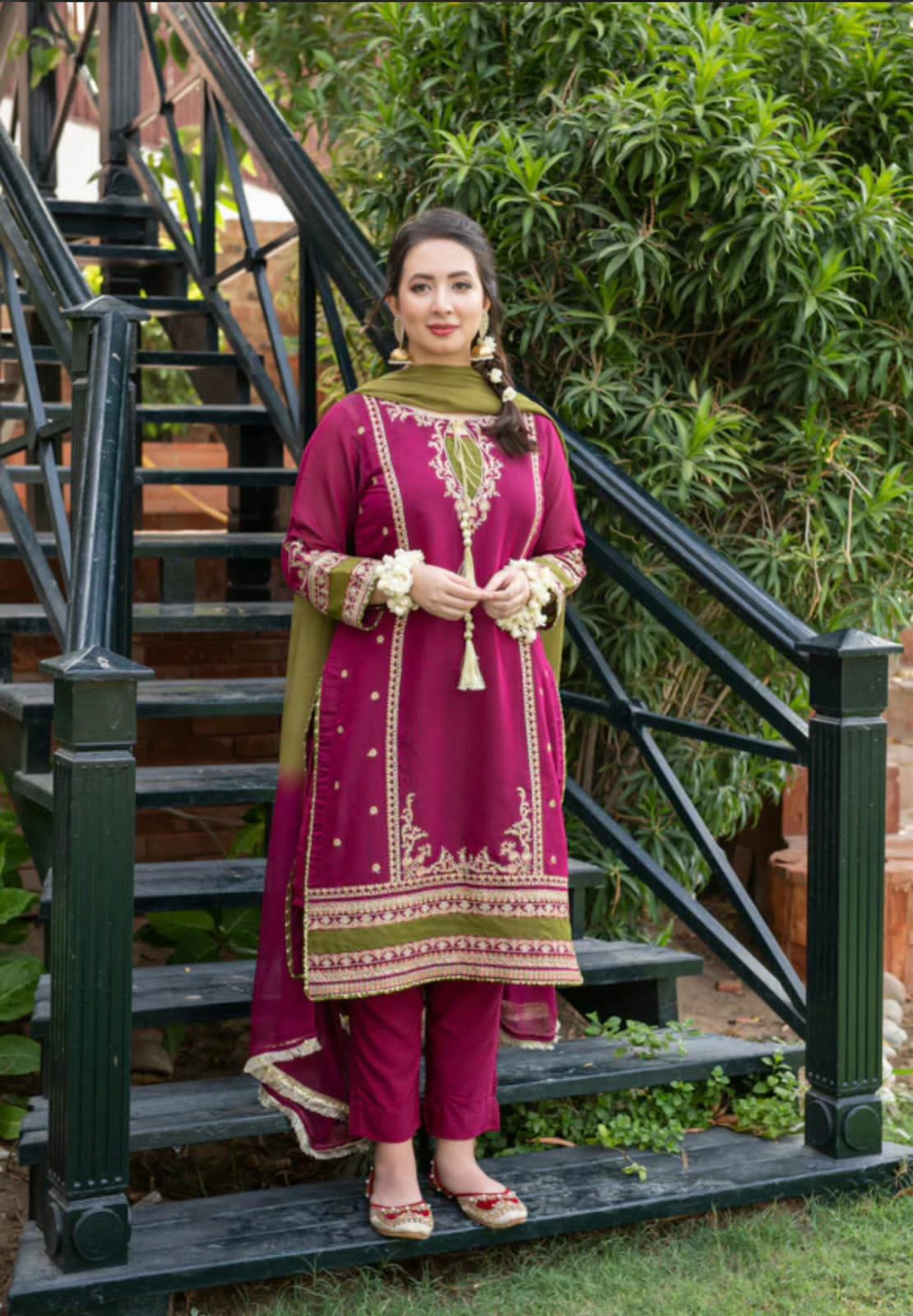 Away organza 3pc | Tyba Clothing 