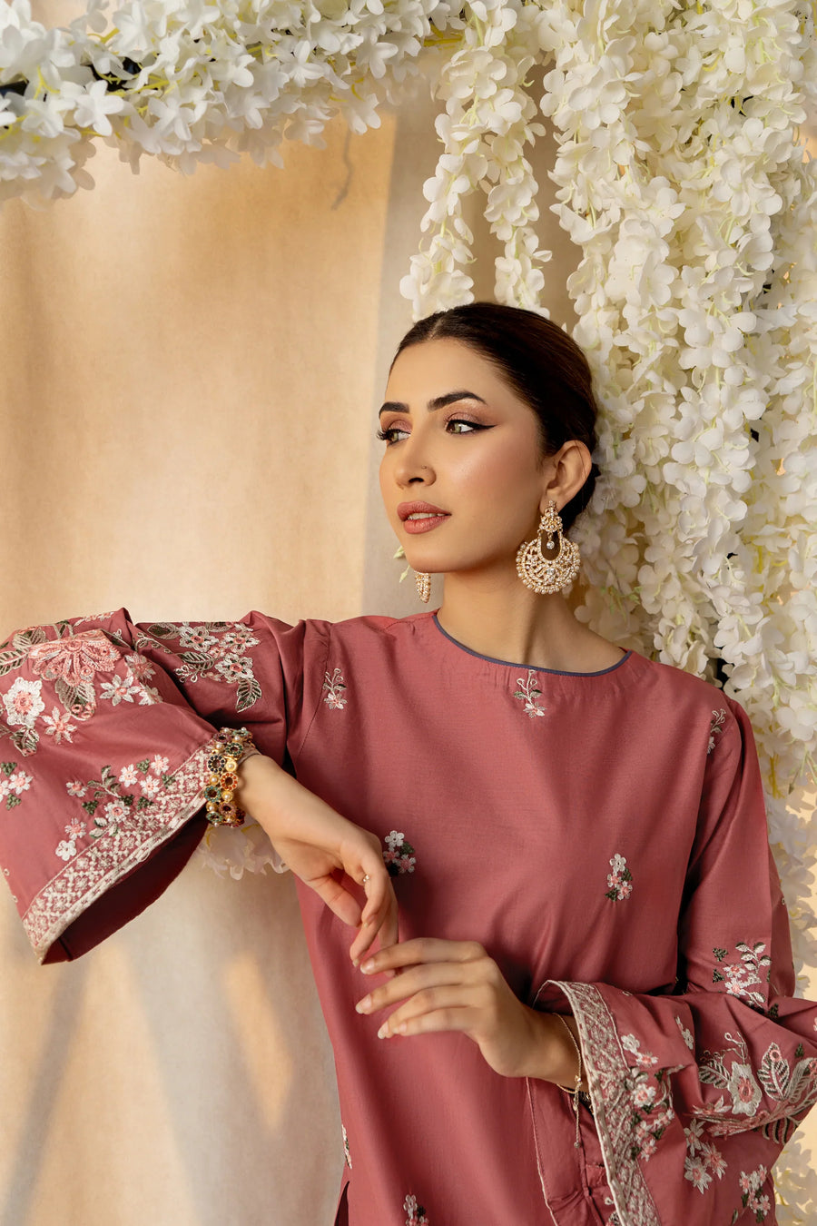  Blush Pink Embroidered 2-Piece – Eid Festive Collection 2025