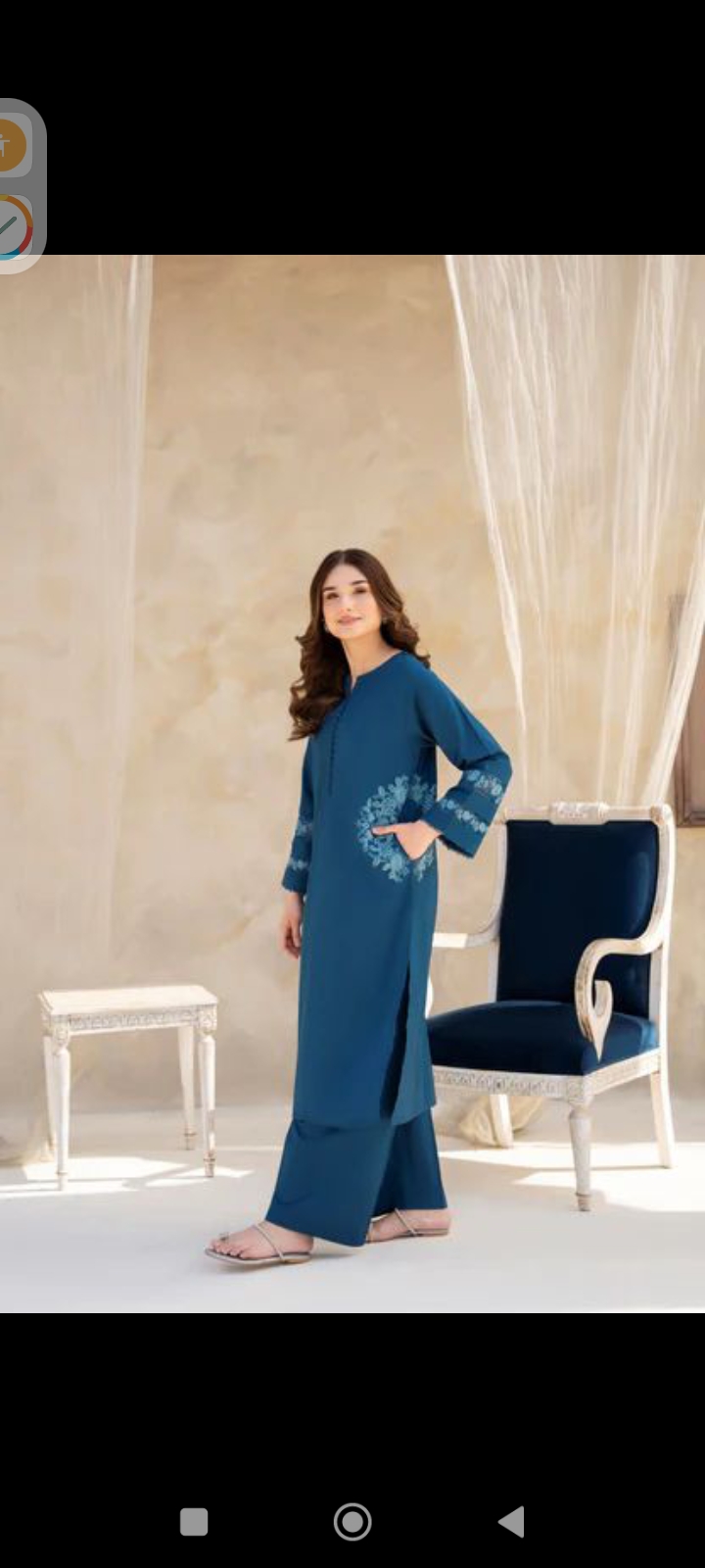 Chic embroidered pocket 2pc - Tyba Clothing 