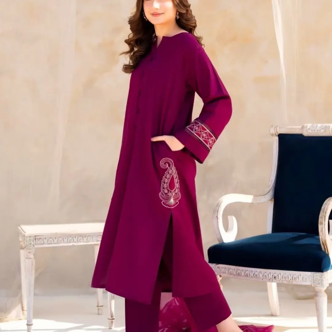 Calico Embroidery 3pc - Eid Collection - Tyba Clothing