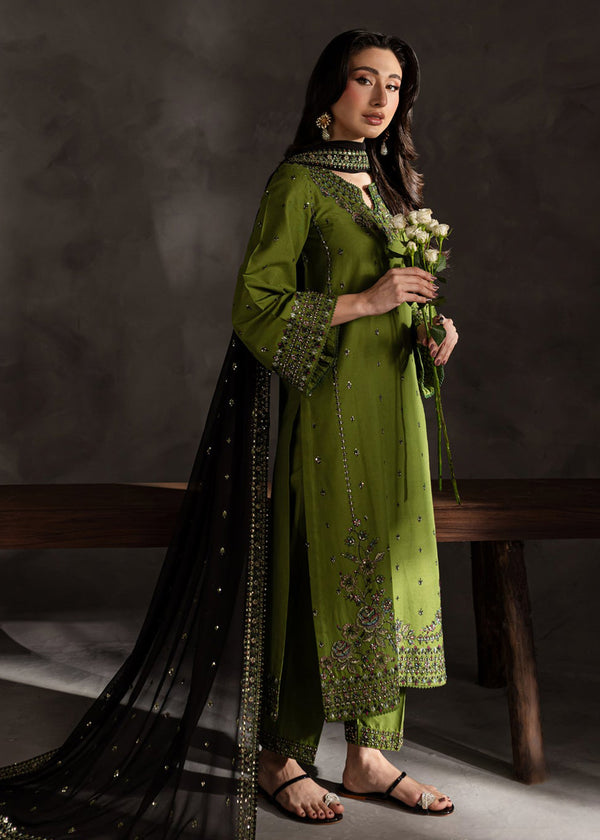 Ezzah 3pcs - Lawn Embroidered -