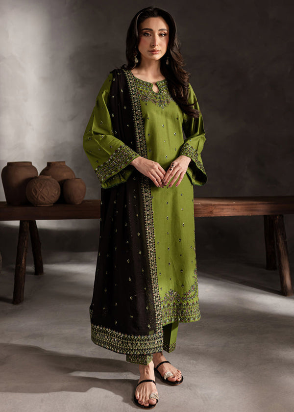 Ezzah 3pcs - Lawn Embroidered -