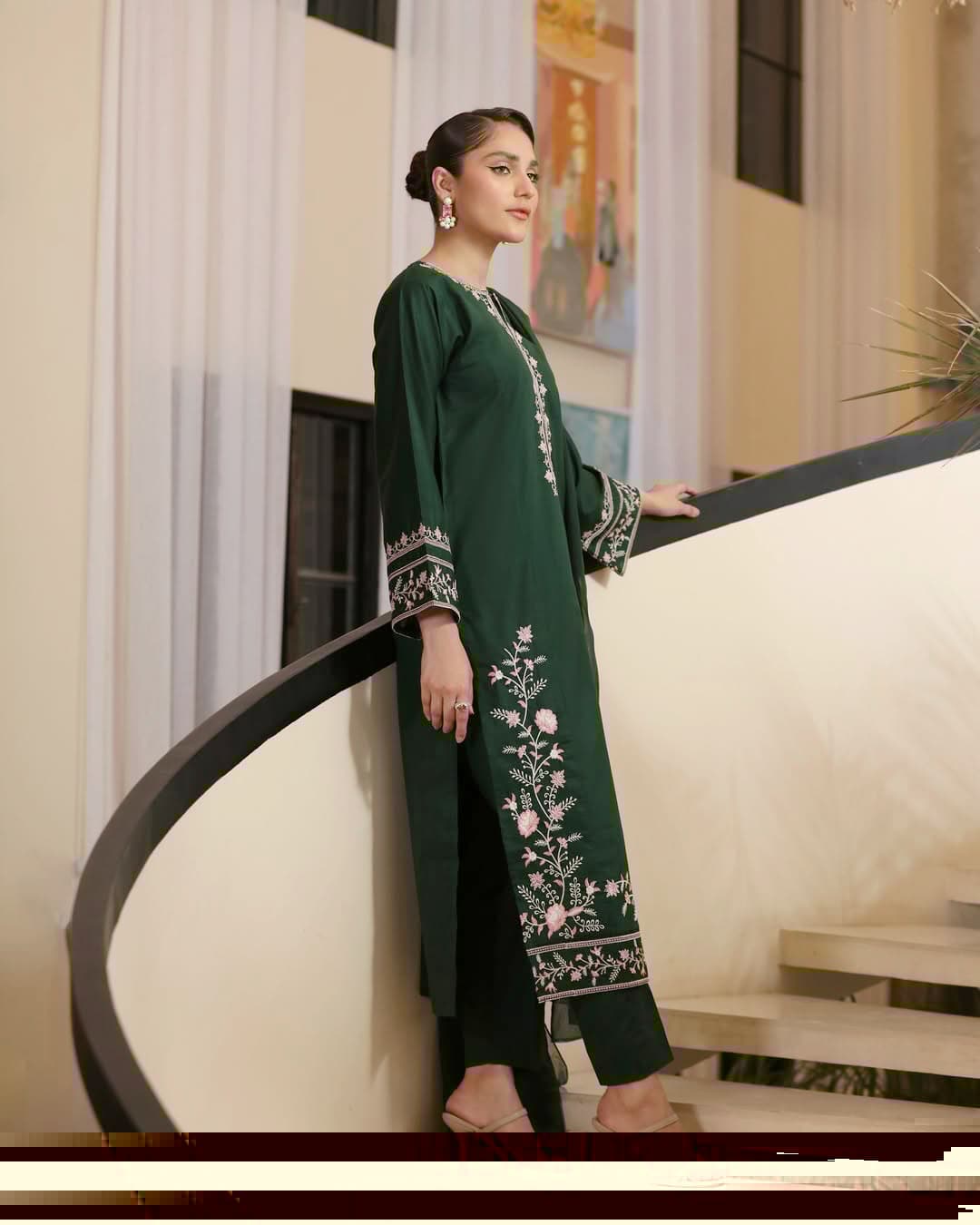 Adaab Emb Stiched 2pc - Tyba Clothing 