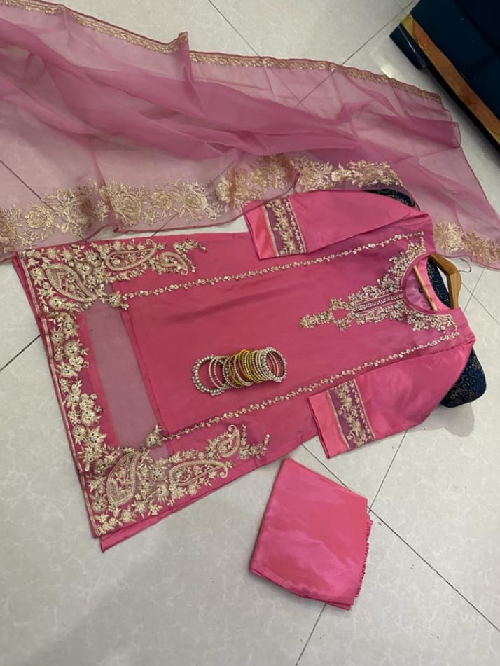 Fancy handmade embroidery 3pc - Tyba Clothing 