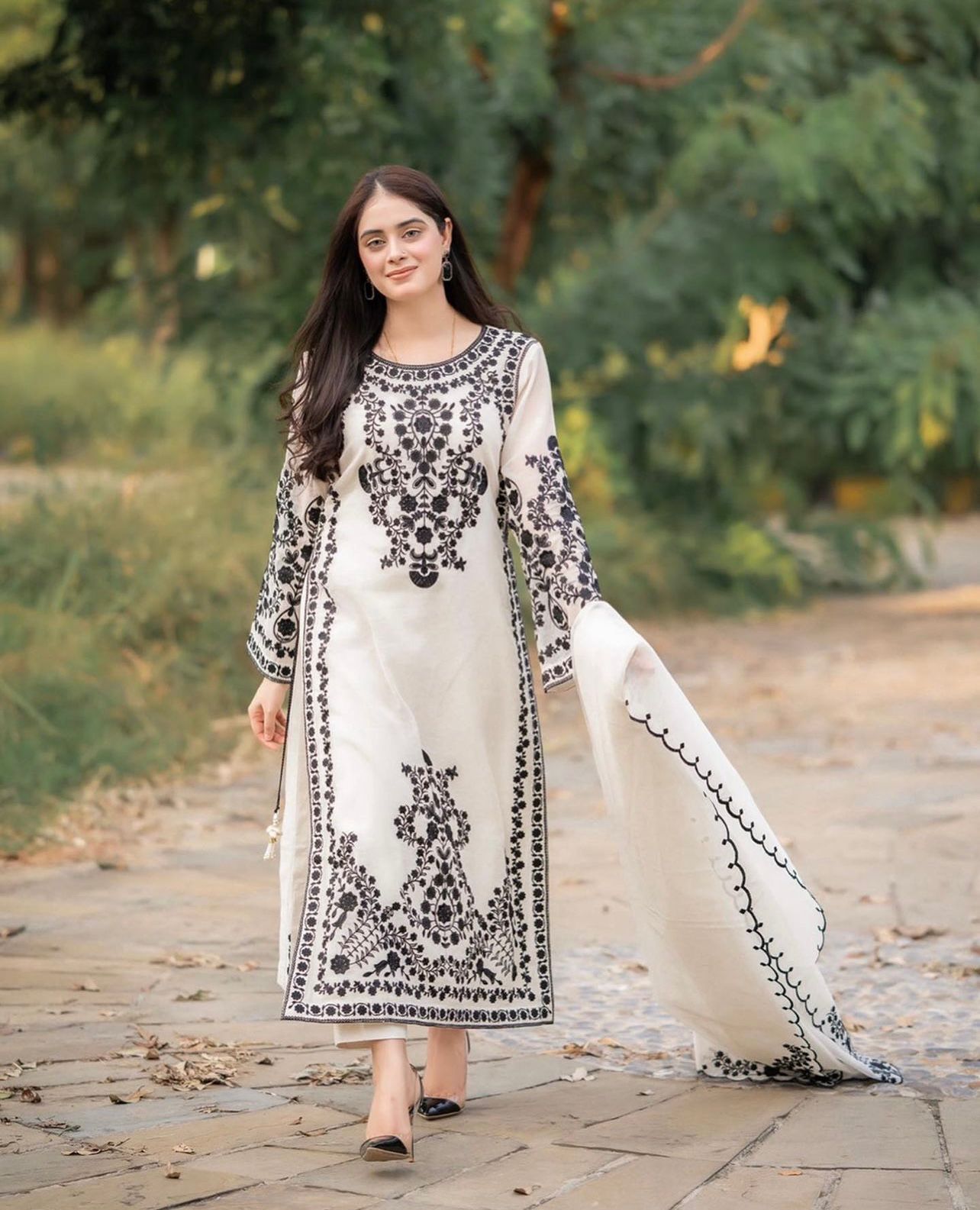 Asim jofa 3pc - Eid Collection - Tyba Clothing 
