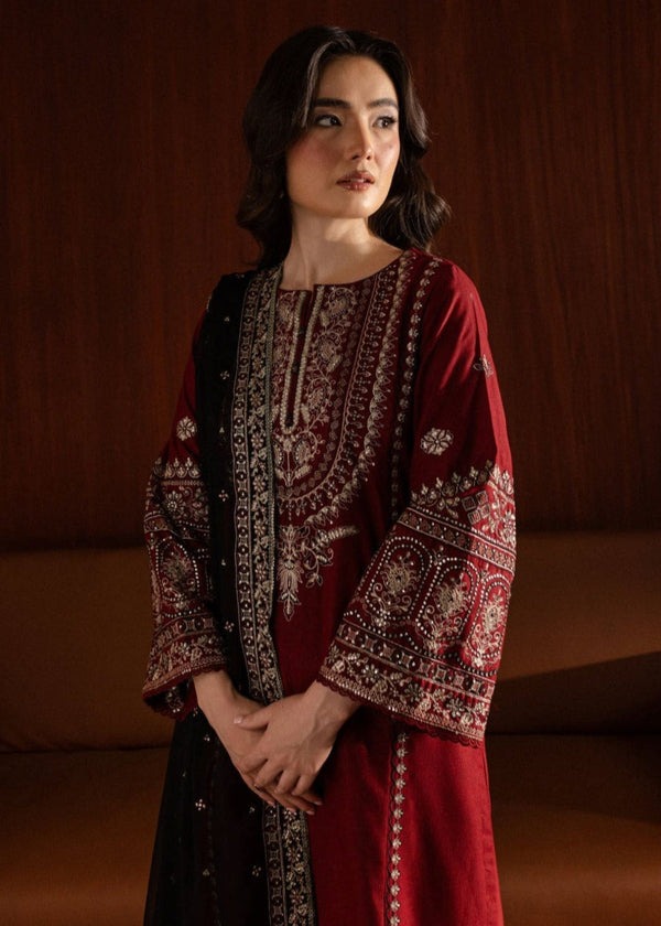Laal pari - Stiched embroidery 3pc 