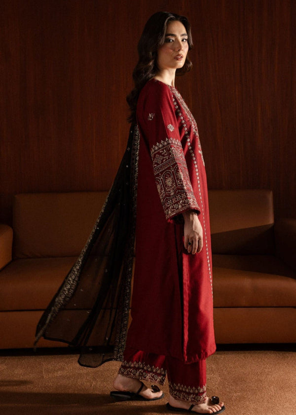 Laal pari - Stiched embroidery 3pc 