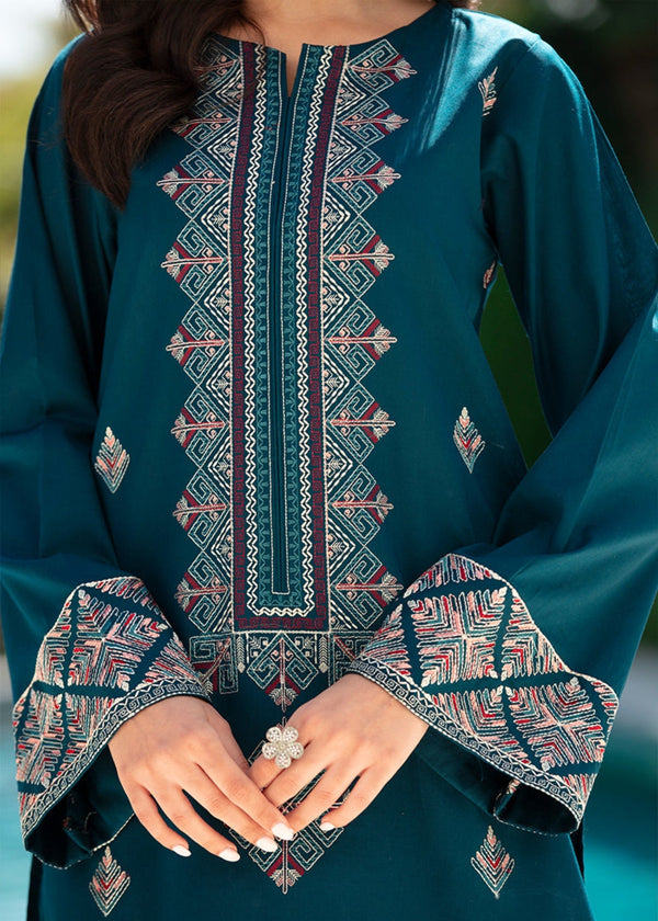 Blink Embroidered 2pc.  Pkr 3450/- free delivery   Chest 20 21 22 23  Length 44/45  Trouser length 38/39Blink    Gender: Women    Category: Clothing    Outfit Type: Eastern Ready to wear   
