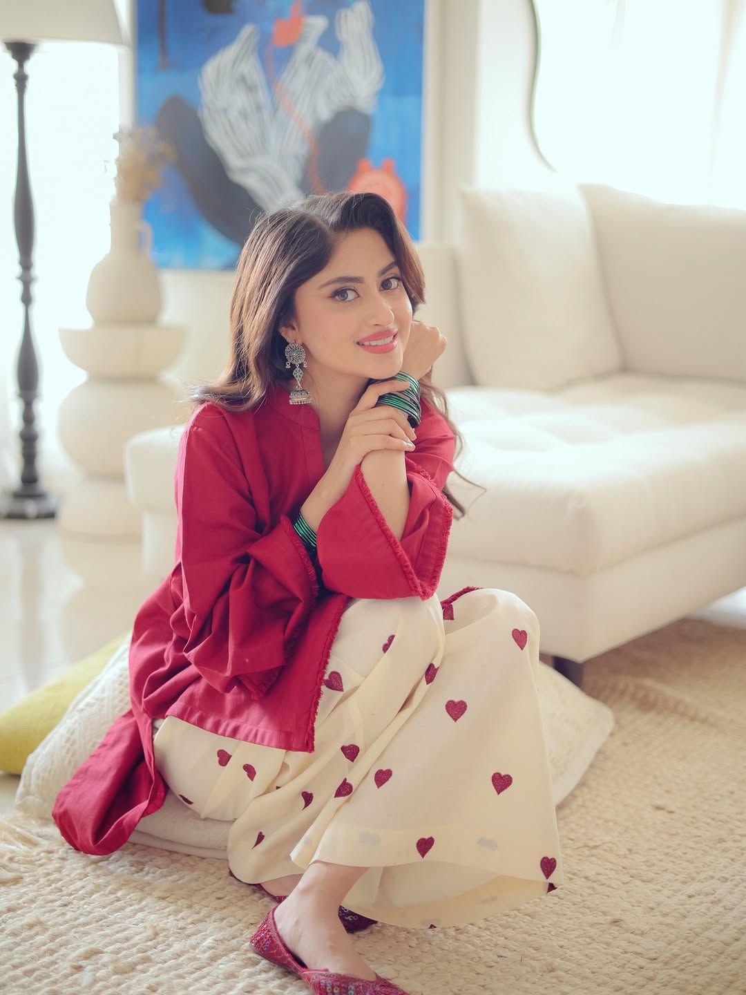 Heart Co ORD Set | Dhanak 2pc