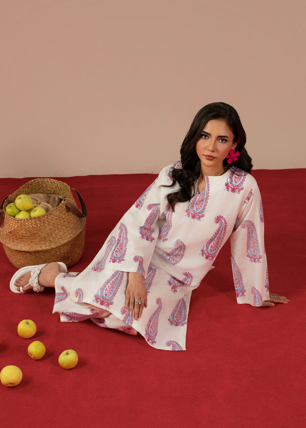 Paisley Print Two-Piece Outfit