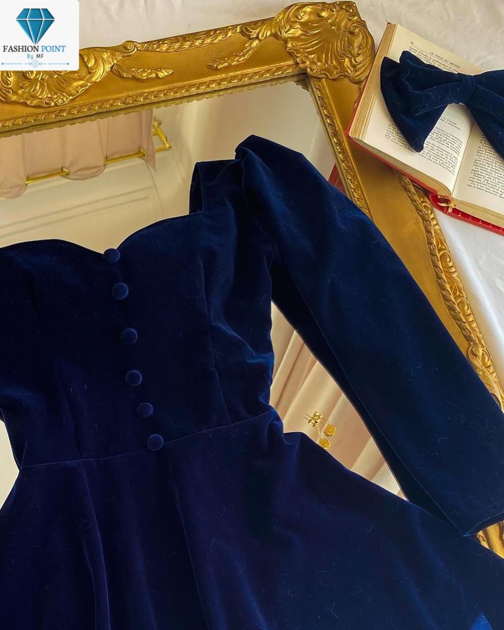 Elegant Velvet frock Winter arrival