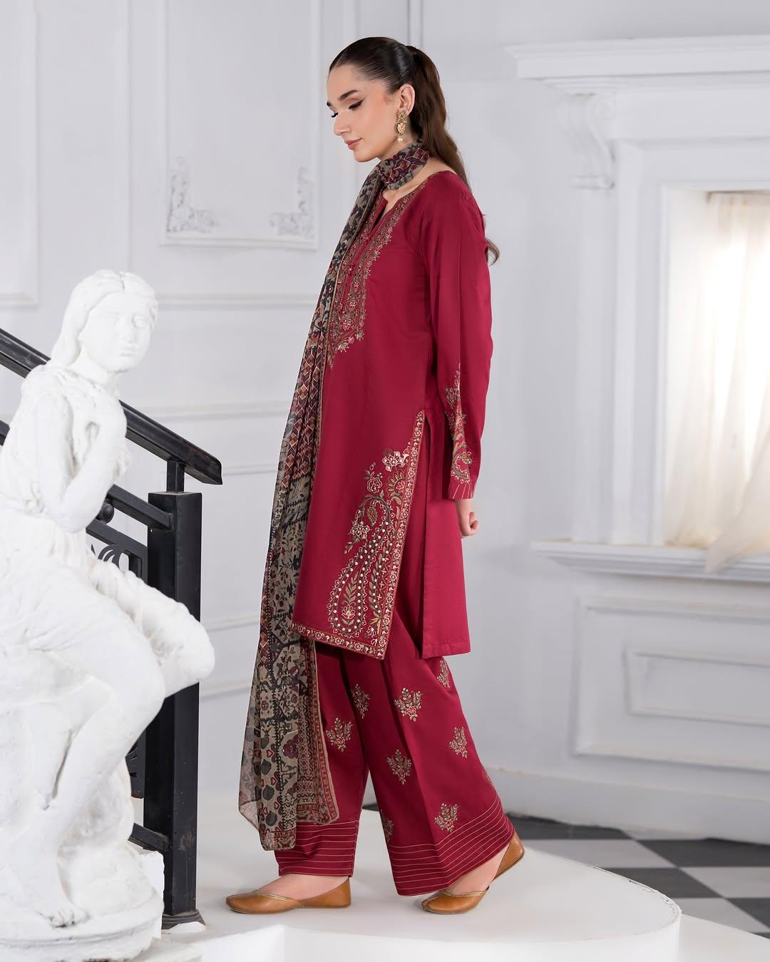 Abira | Embroidered stiched 3pc