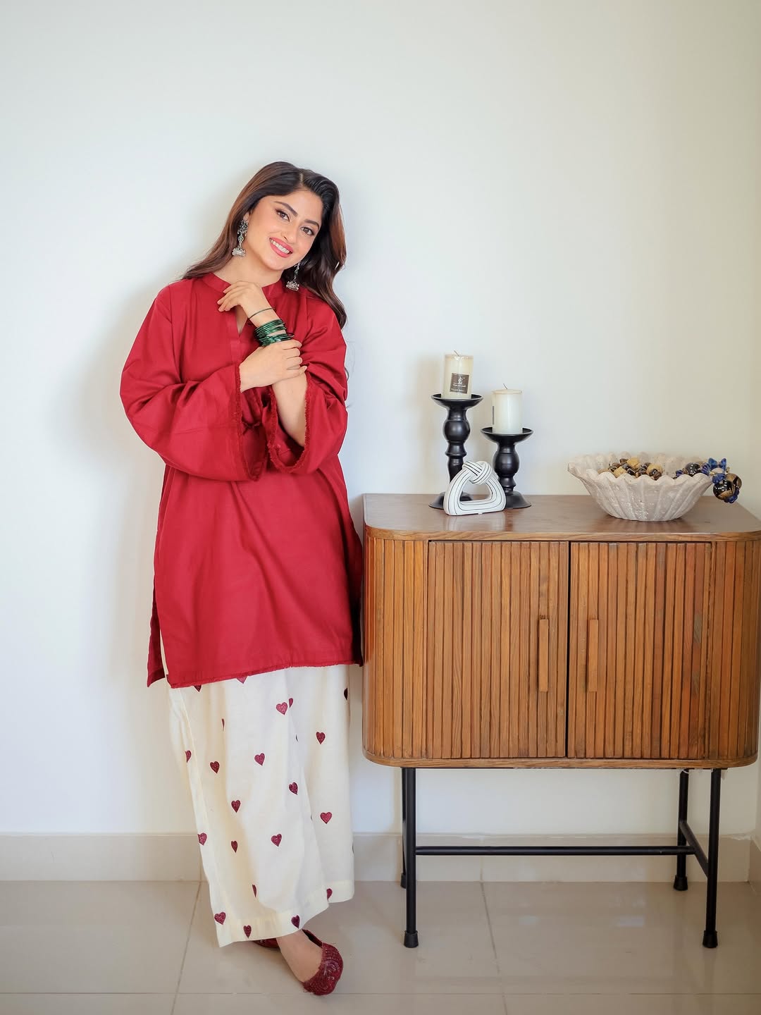 Heart Co ORD Set | Dhanak 2pc