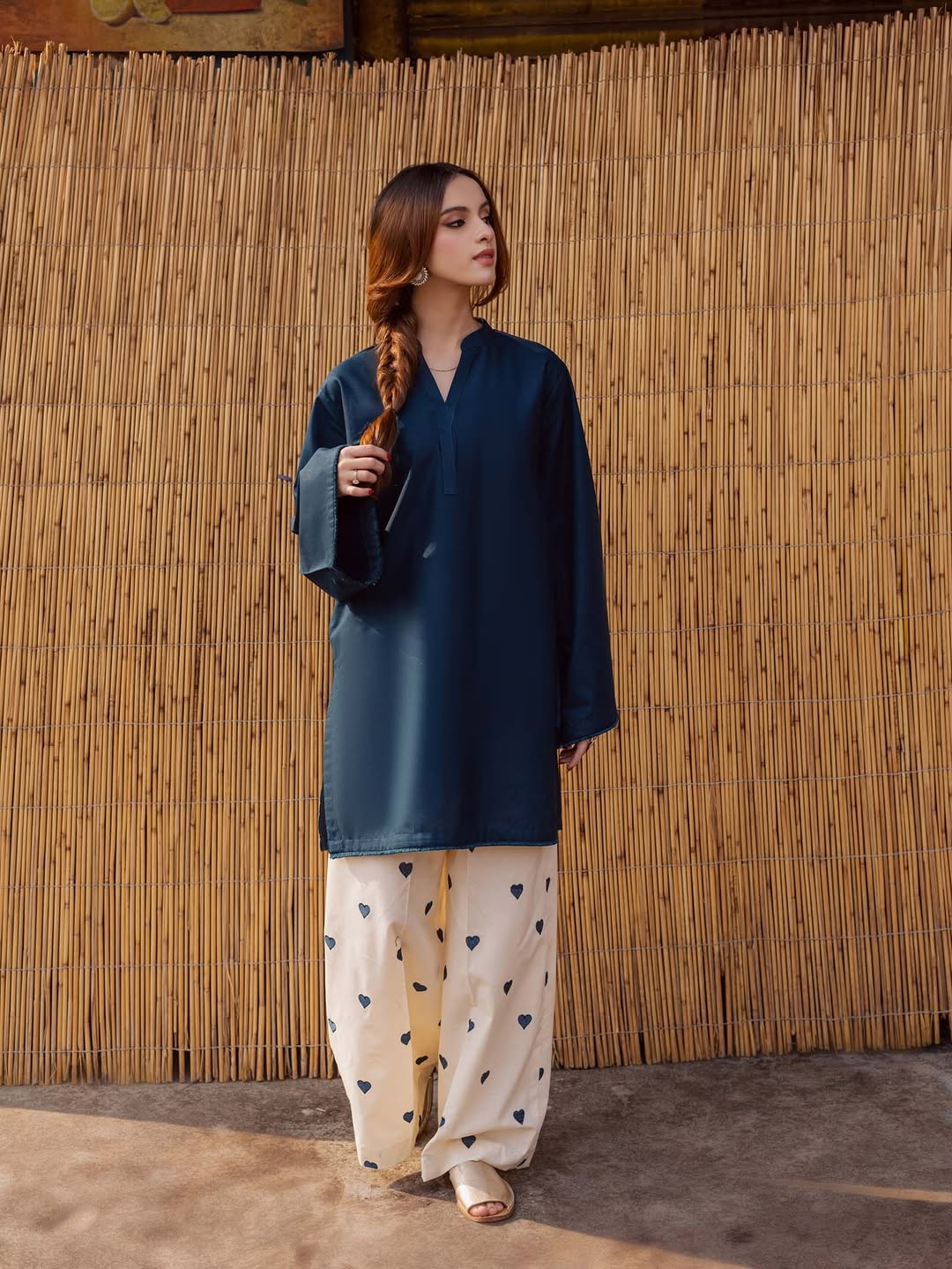 Heart Co ORD Set | Dhanak 2pc