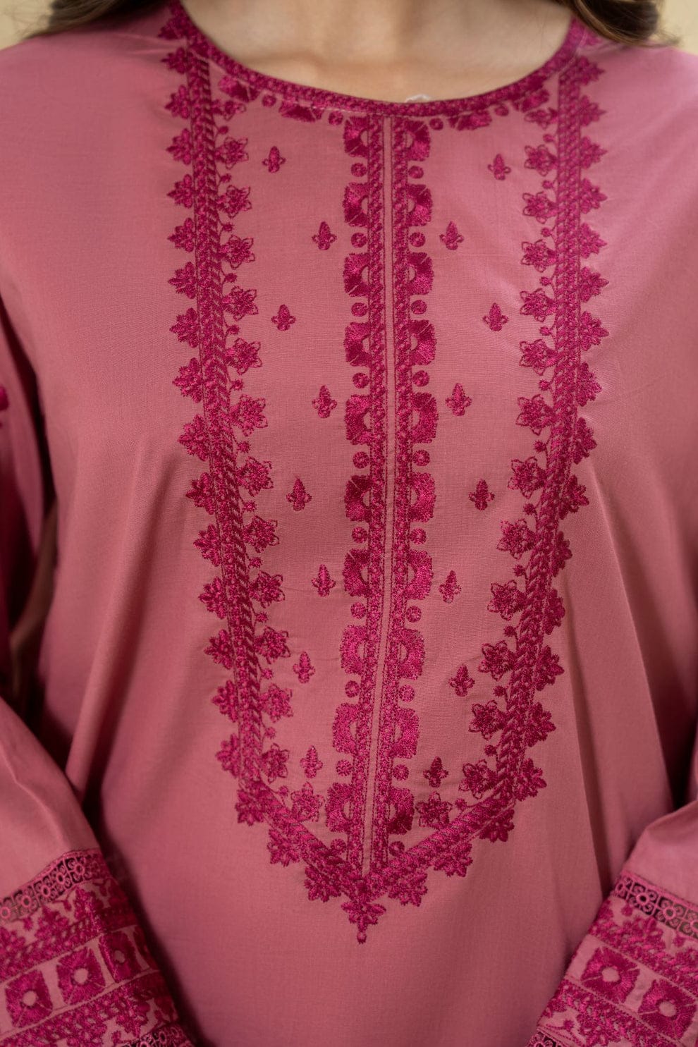 Rubi pink 2pc Farshi shalwar