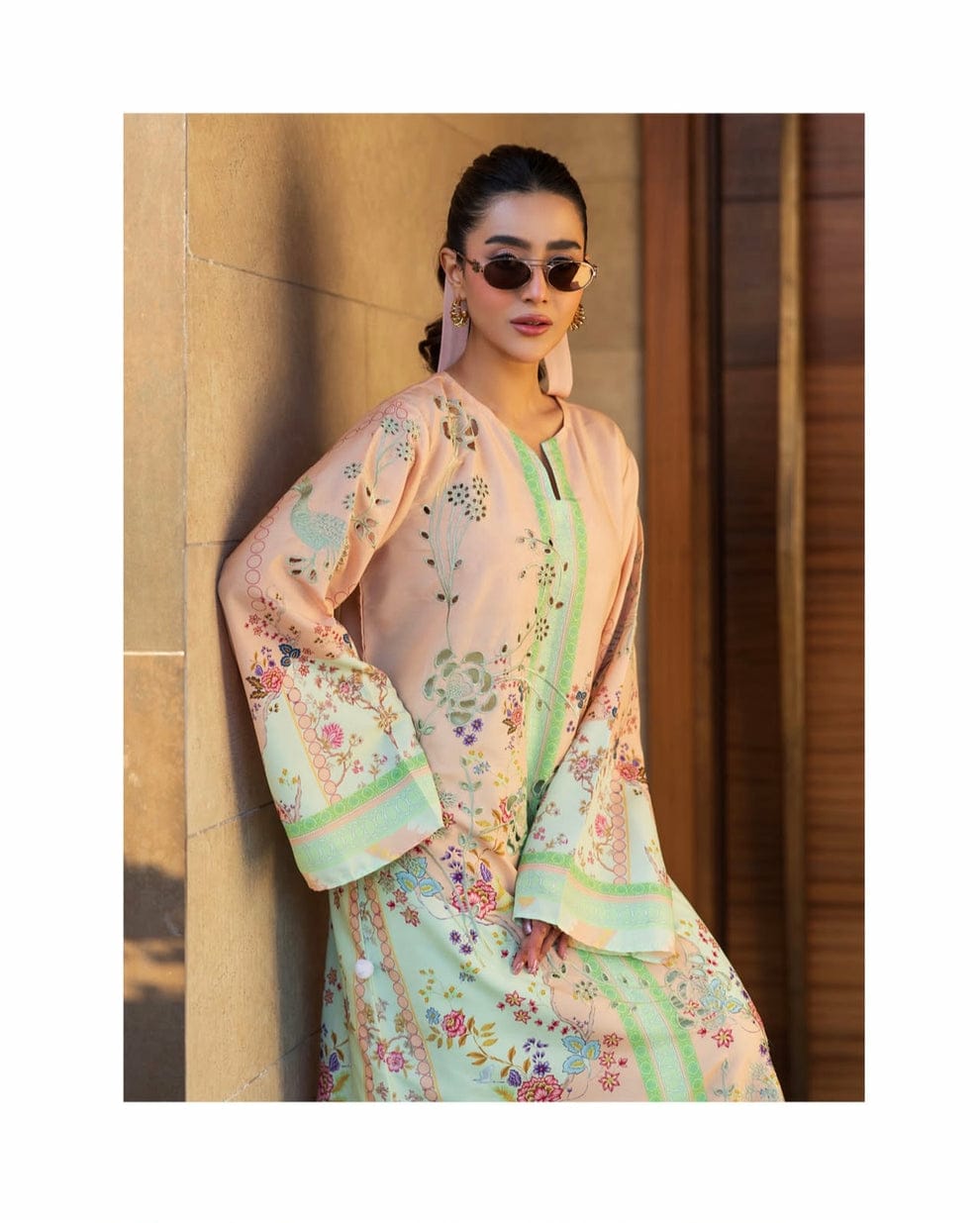 Khirza 2pc | Floral printed| silky lawn collection 