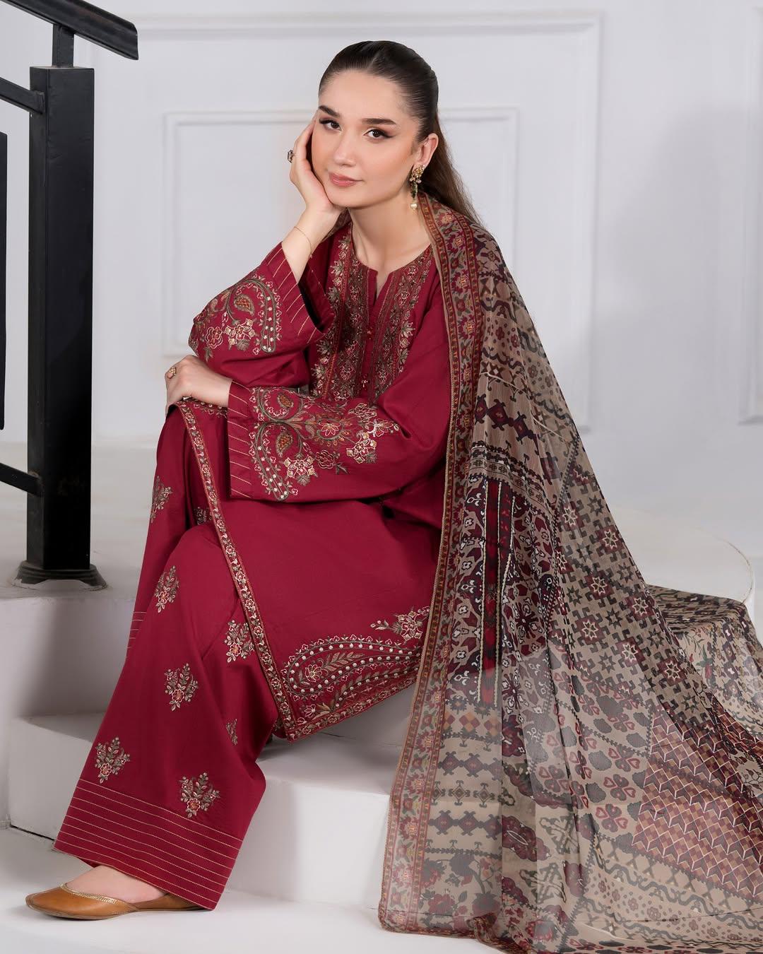 Abira | Embroidered stiched 3pc