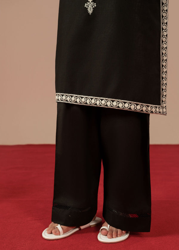 Embroidered Black Moonlight Dress