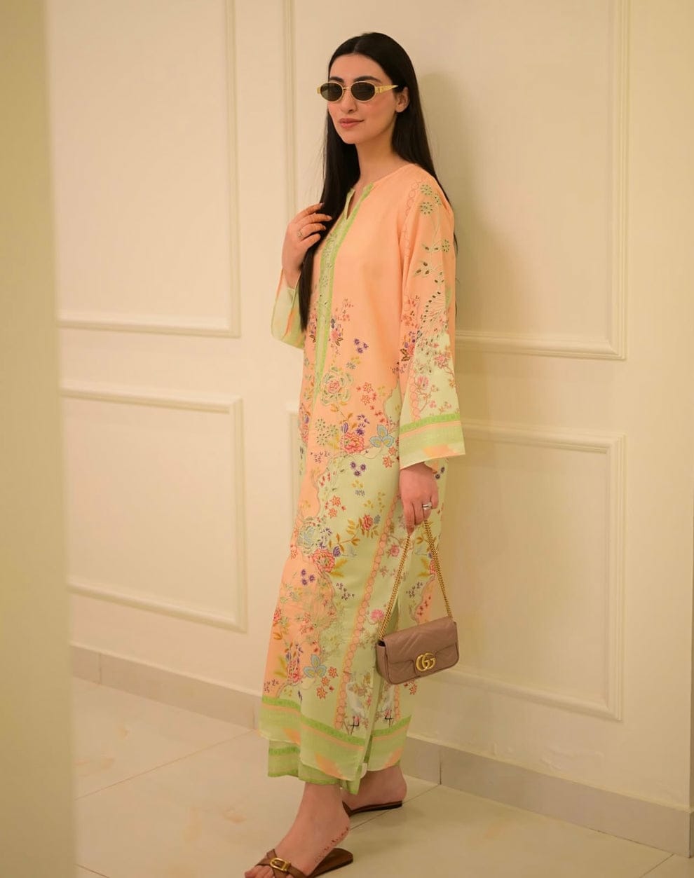 Khirza 2pc | Floral printed| silky lawn collection 
