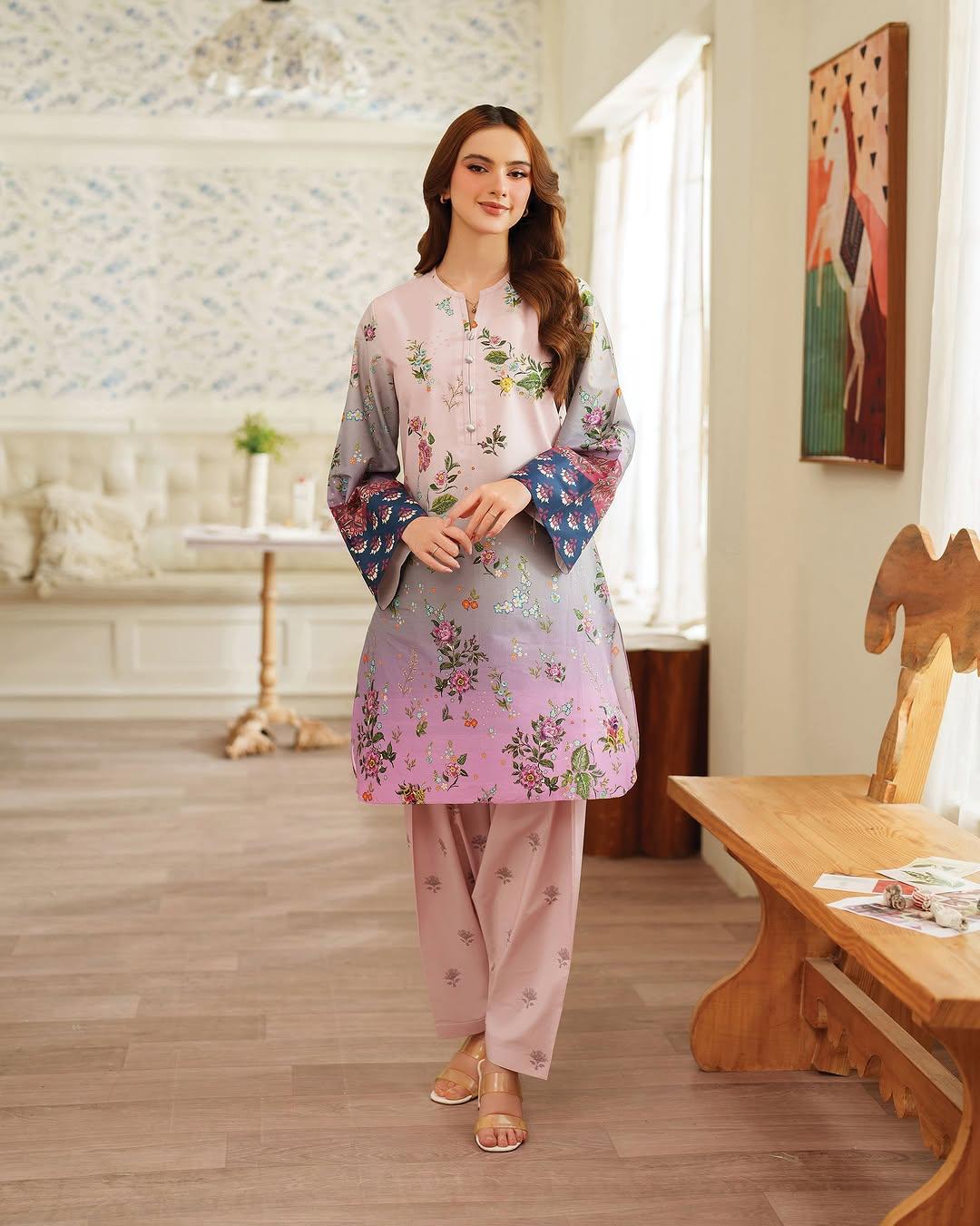 Floral Printed Suit