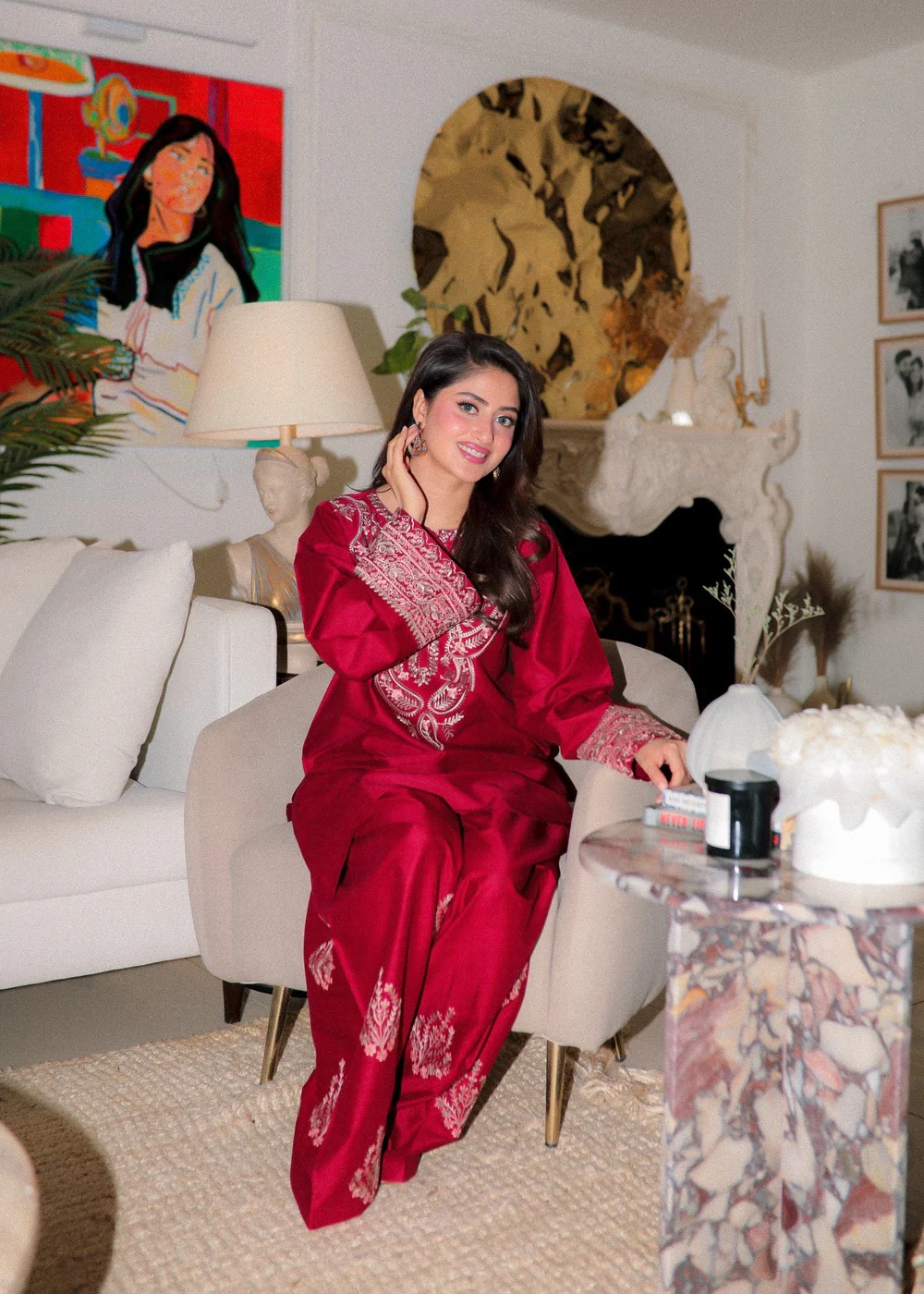 Zareen Embroiderd - Farshi set 