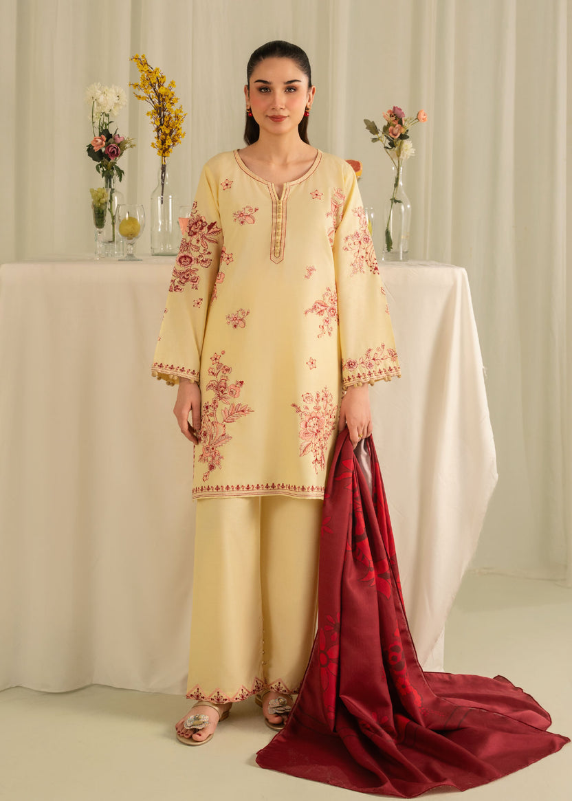 Zaviya embroided 3pc
