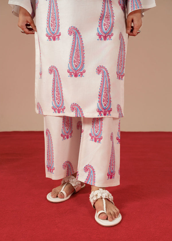 Paisley Print Two-Piece Outfit