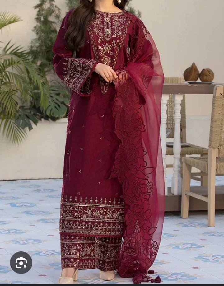 ZAREEN 3PC - EMBROIDERED LAWN DRESS