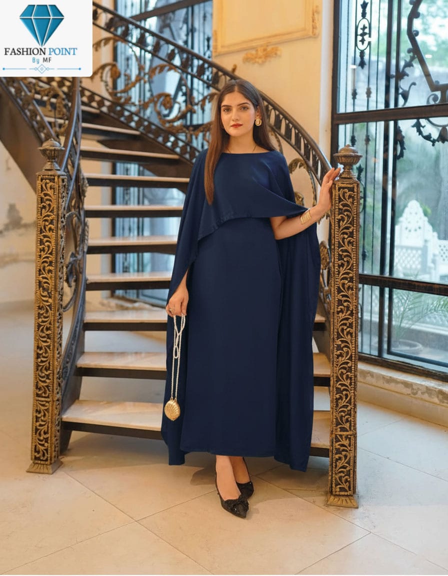 Cap Shawl with long body fitted Maxi 