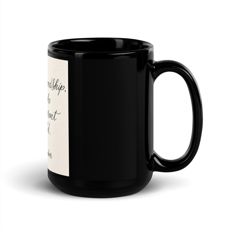 DONATION MUG Black Glossy Mug