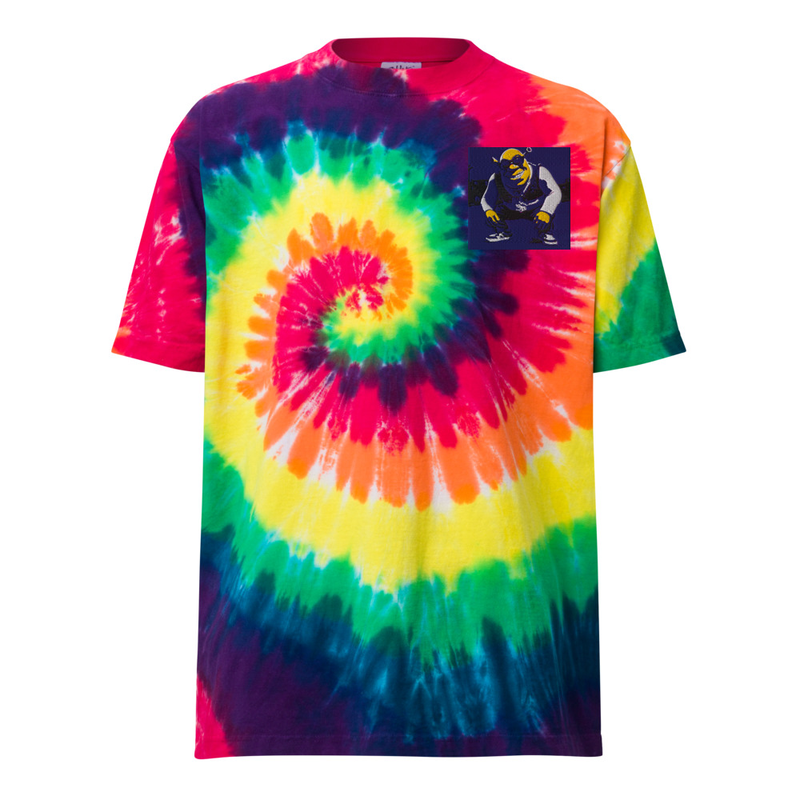 OGRE Oversized tie-dye t-shirt