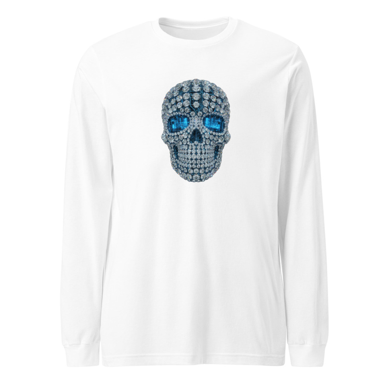 Unisex SKULL FULL OF JEWELS LONG SHIRT