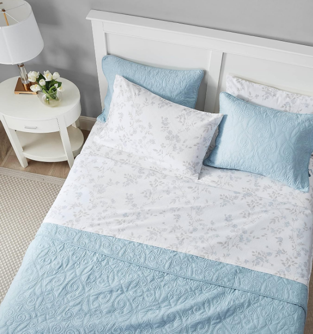 Queen Sheet Set, Cotton Flannel Bedding, Brushed for Extra Softness & Comfort (Fawna Grey, Queen)